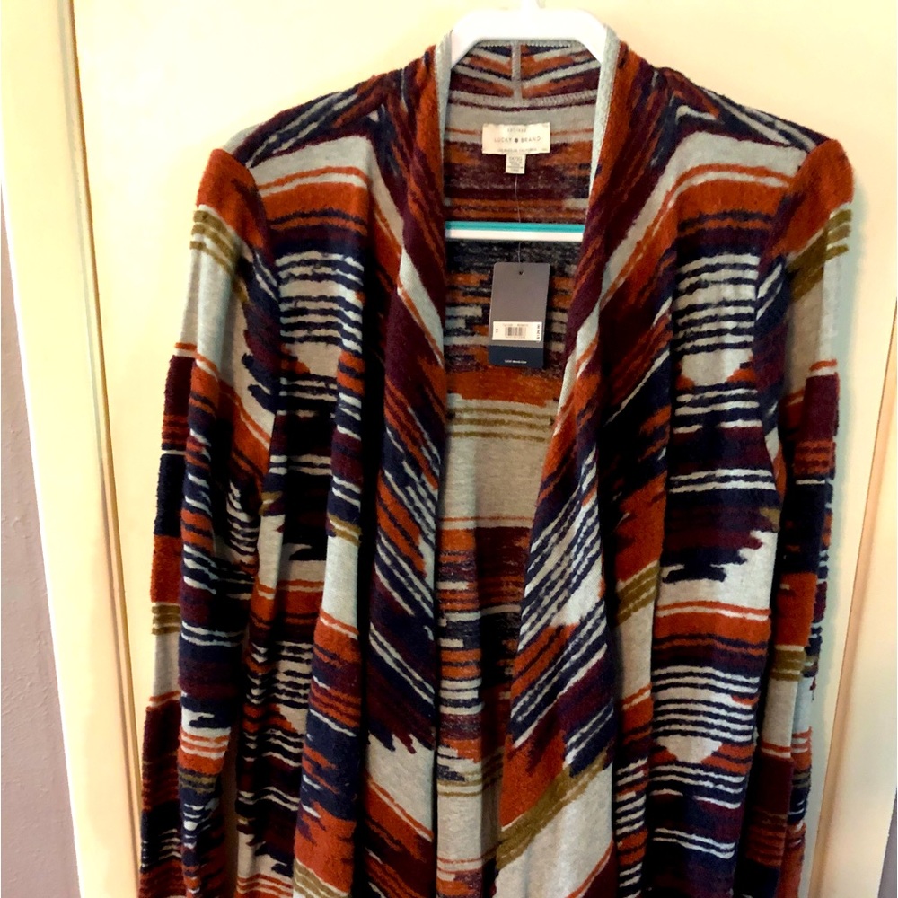 Lucky Brand Draped front Sweater NWT -Size 1x